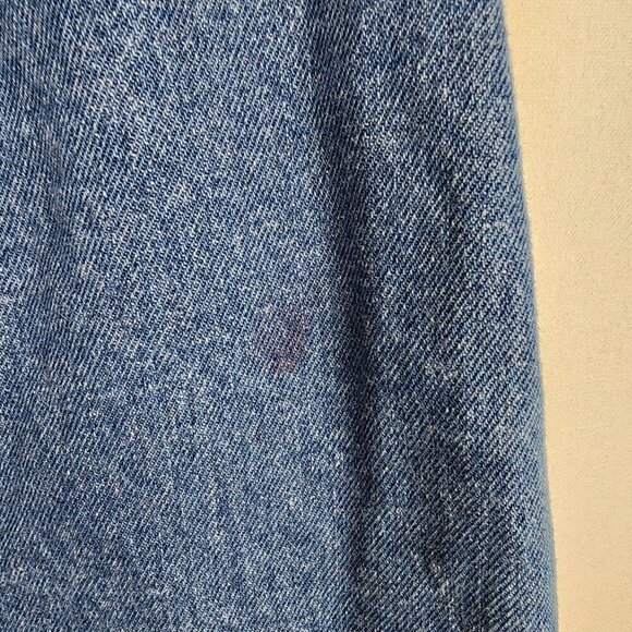 Honey Punch Button Up‎ Braided Waistband Denim Skirt M - Picture 6 of 8